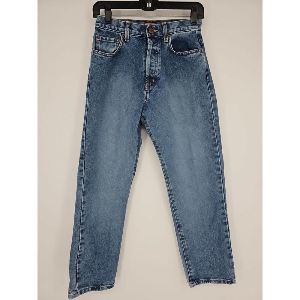 Vintage Pepe Jeans Women's 26 x 29 High Rise Tapered Mom Light Stonewash 90s